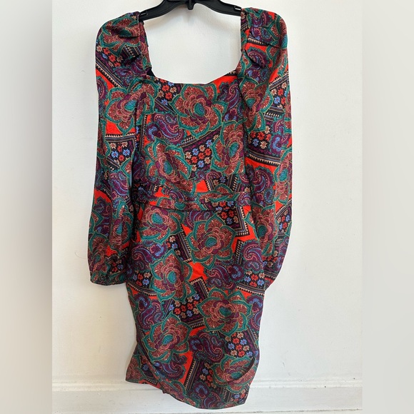 Veronica Beard Bellino Paisley Long Sleeve Dress NWT - Picture 7 of 8